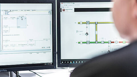 PLC programming with modern standards from ABB, Siemens or Phoenix Contact 
