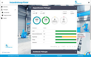 Blumenbecker's maintenance customer portal enables clear management of the legally required inspections.
