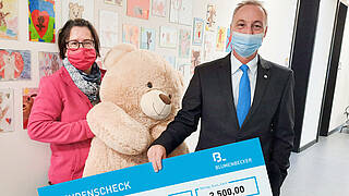 Blumenbecker spendet 2500 € an das Kinderhospiz Bärenherz in Leipzig