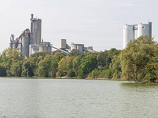 View of the cement industry in Beckum